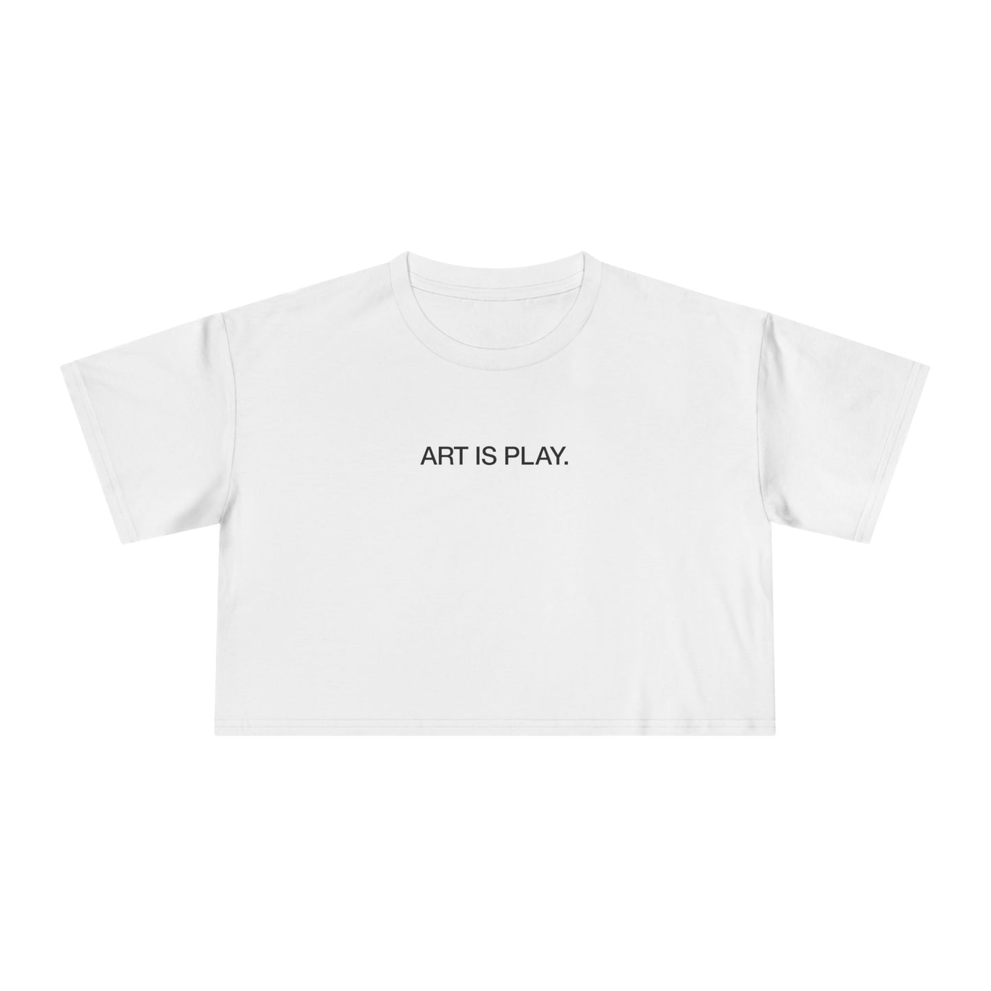 "Art is Play" Crop Tee