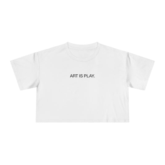 "Art is Play" Crop Tee